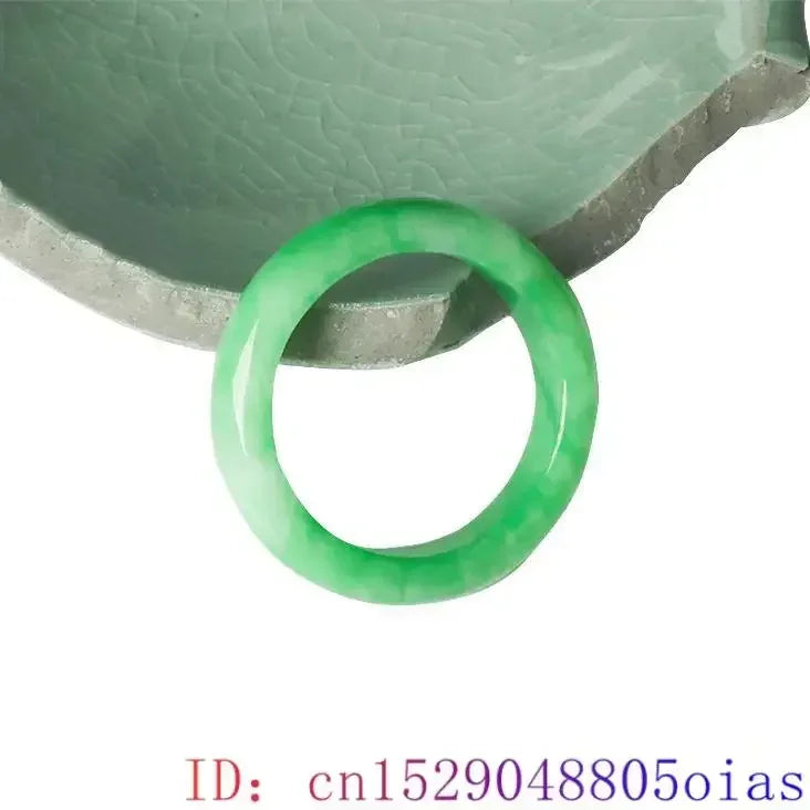 Green Real Jade Rings Designer