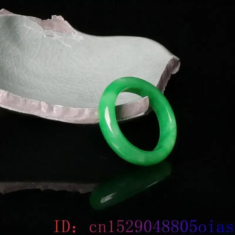 Green Real Jade Rings Designer