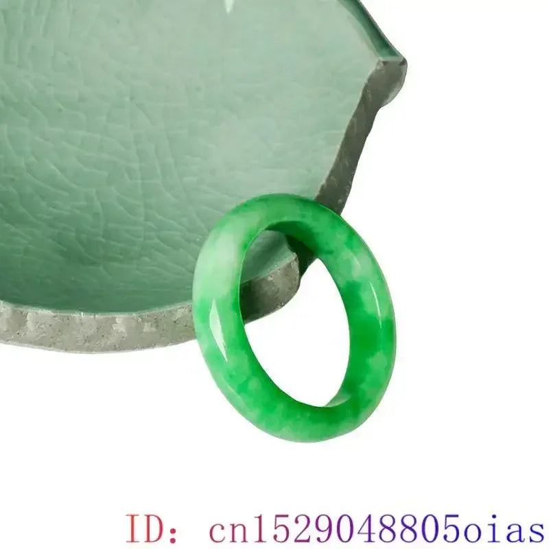 Green Real Jade Rings Designer