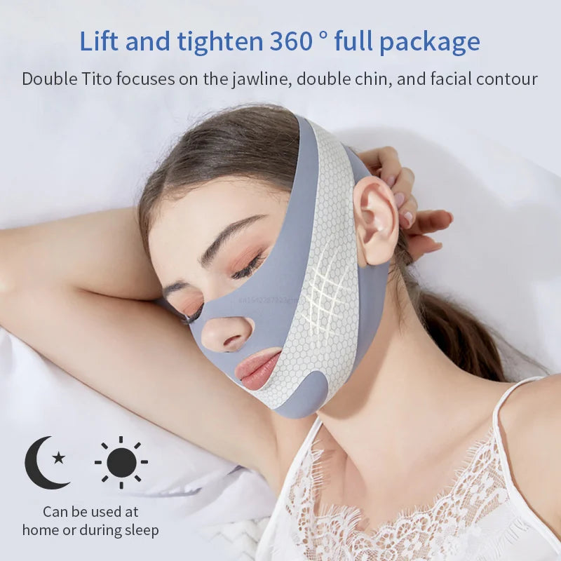 Face-Lift With Sleep Face V Shaper Facial Slimming Bandage Relaxation